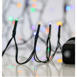 400 LED Σε Σειρά Με Πρόγραμμα Και Πράσινο Καλώδιο Αδιάβροχα IP44 Χρωματιστό Magic Christmas