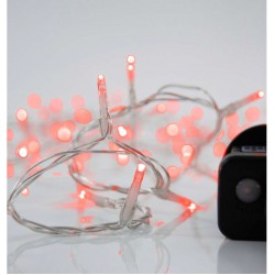 240 LED Σε Σειρά Με Πρόγραμμα Και Διάφανο Καλώδιο Αδιάβροχα IP44 Κόκκινο Magic Christmas