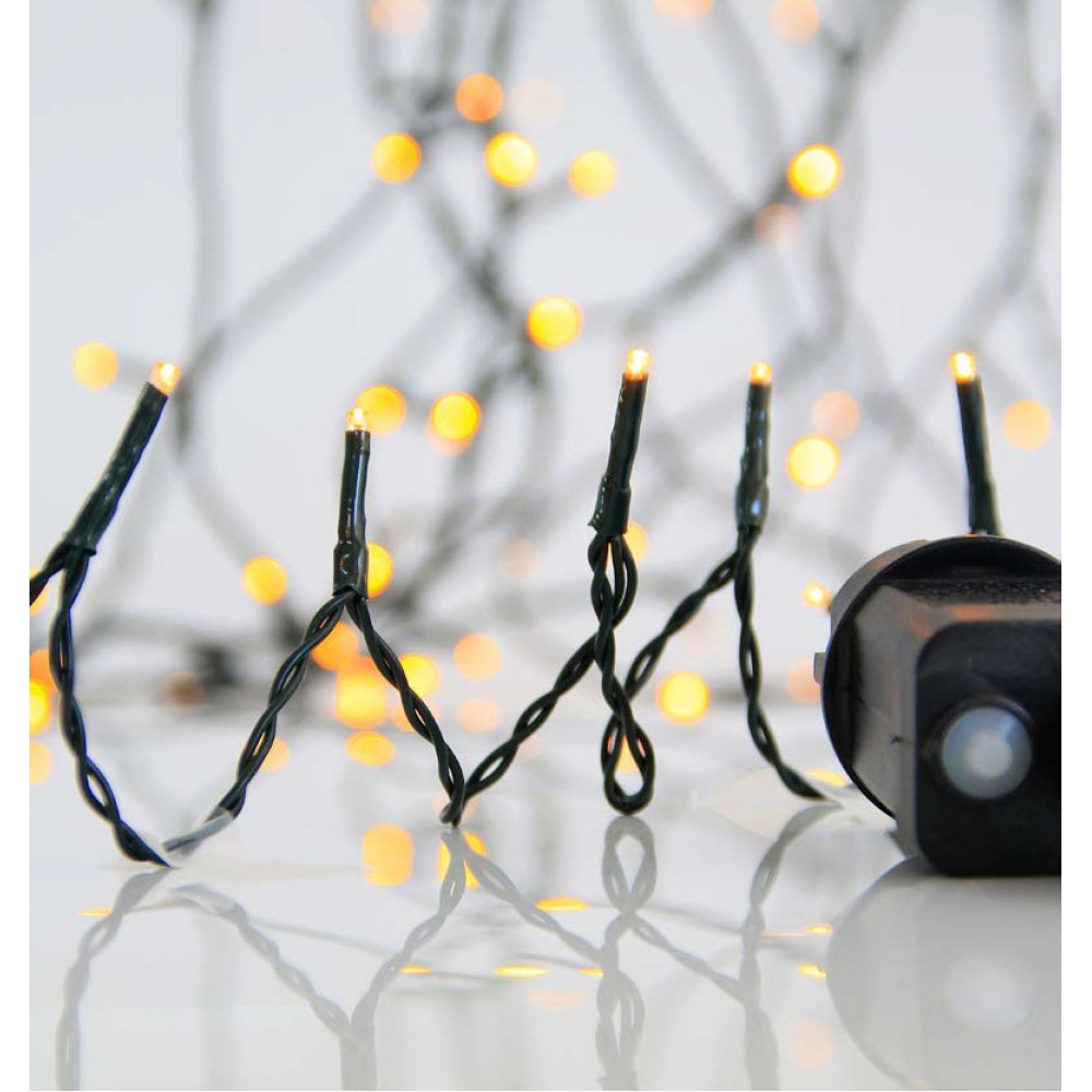 700 LED Σε Σειρά Με Πρόγραμμα Και Πράσινο Καλώδιο Αδιάβροχα IP44 Θερμό Χάλκινο 2200K Magic Christmas