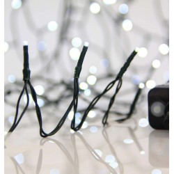 1500 LED Σε Σειρά Με Πρόγραμμα Και Πράσινο Καλώδιο Αδιάβροχα IP44 Λευκό 7500K Magic Christmas