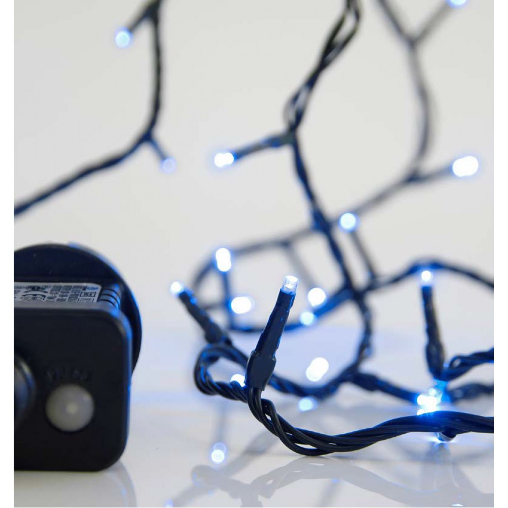 100 Μπλε Χριστουγεννιάτικα Led Λαμπάκια Με Πρόγραμμα 795cm Και Στεγανότητα IP44