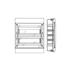 Πίνακας Χωνευτός Πλαστικός 3 Σειρών 39 Θέσεων IP40 (970.36.B) Λευκός - Marlanvil