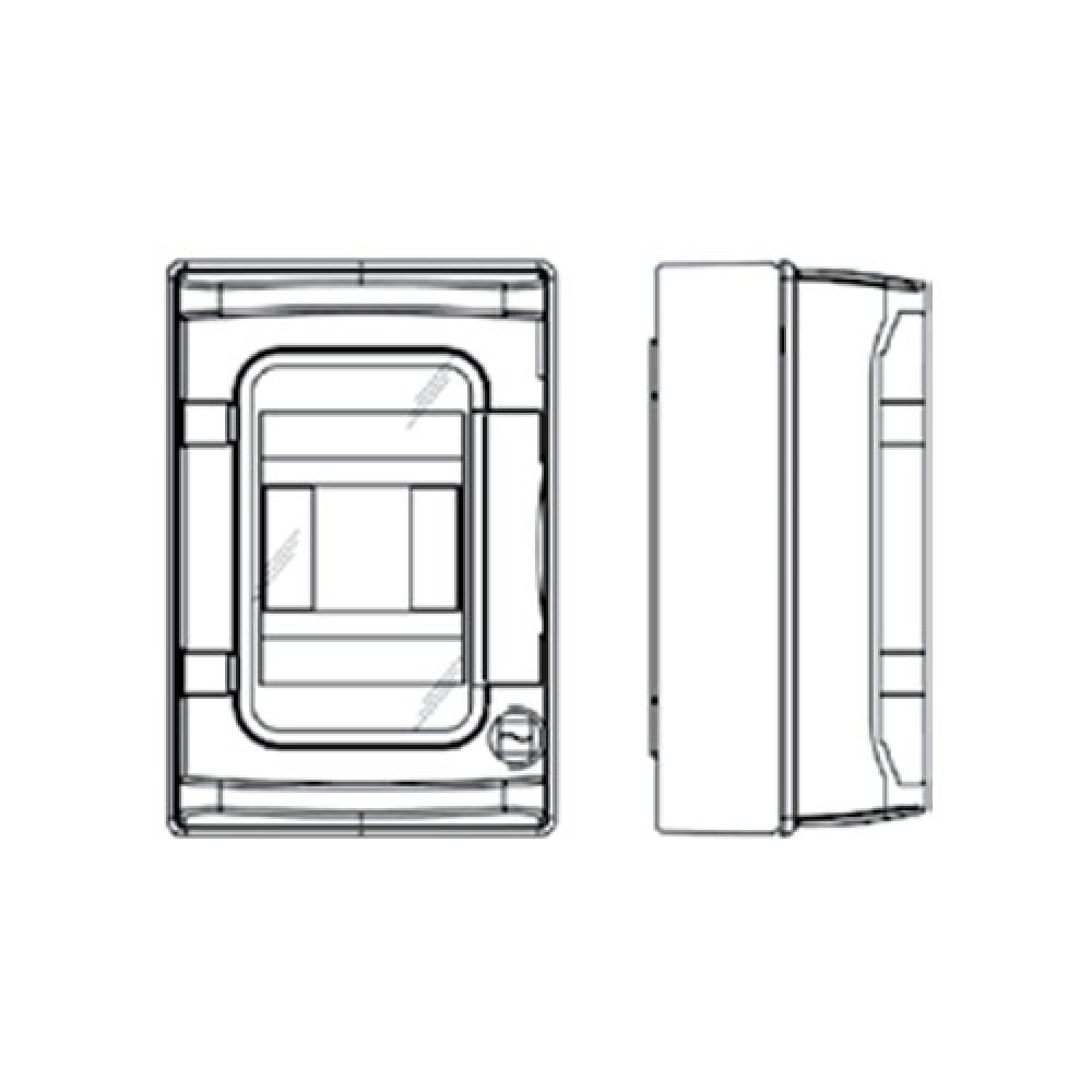 Πίνακας Εξωτερικός Με Πόρτα 8 Θέσεων IP65 (940.08) Γκρι - Marlanvil