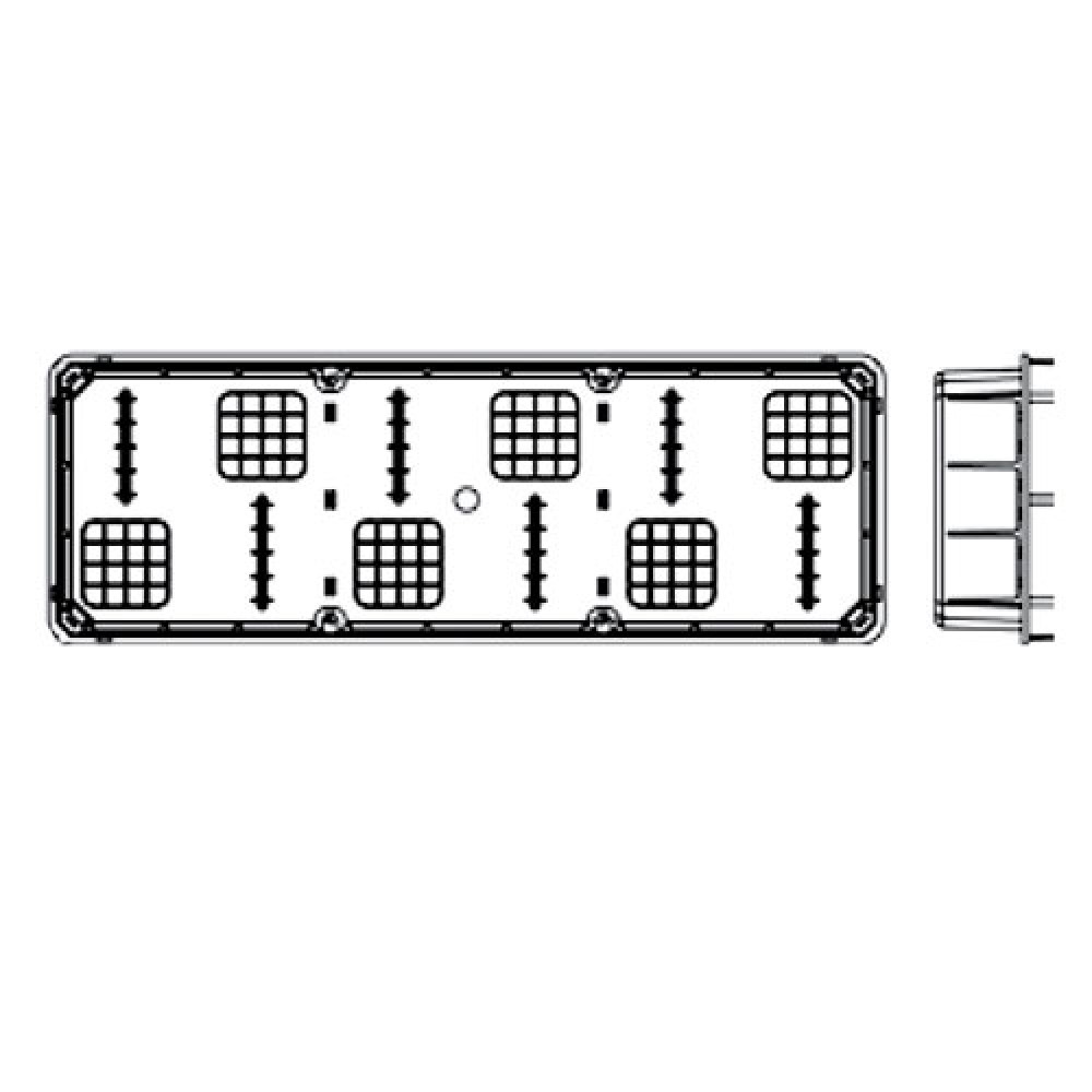 Κουτί Χωνευτό 480Χ160Χ70 (1619) - Marlanvil