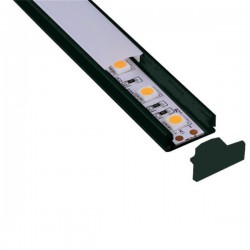 ΠΡΟΦΙΛ ΕΞΩΤΕΡΙΚΟ 2000*17*9 90° ΜΑΥΡΟ EUROLAMP