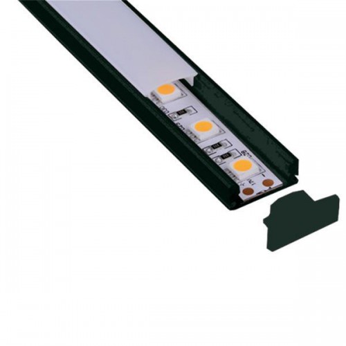 ΠΡΟΦΙΛ ΕΞΩΤΕΡΙΚΟ 2000*17*9 90° ΜΑΥΡΟ EUROLAMP