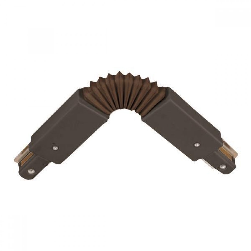 Σύνδεσμος Γωνία Σπιράλ Μονοφασικής Ράγας 2 Καλωδίων Λευκός ή Μαύρος Eurolamp