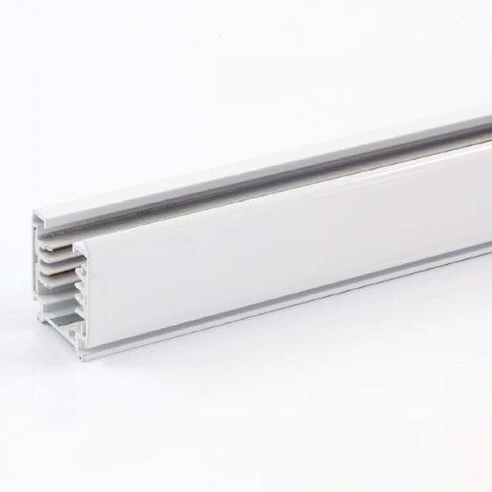 Τριφασική Ράγα Οροφής 4 Καλωδίων 1 Μέτρο Λευκή ή Μαύρη Eurolamp