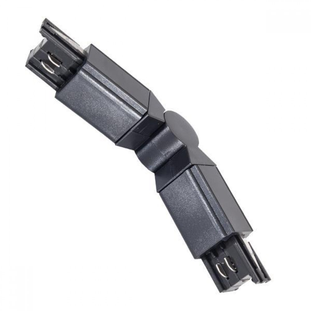 Μεταβλητός Σύνδεσμος Γωνία L Τριφασικής Ράγας 4 Καλωδίων Λευκός ή Μαύρος Eurolamp