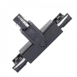 Σύνδεσμος ΤΑΦ Τριφασικής Ράγας 4 Καλωδίων Λευκός ή Μαύρος Eurolamp