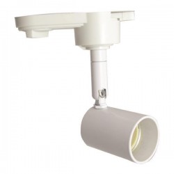 ΣΠΟΤ ΡΑΓΑΣ 2 ΓΡΑΜΜΩΝ GU10 Φ60MM 4CM ΣΤΥΛΟΣ ΛΕΥΚΟ EUROLAMP