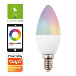 Λάμπα LED SMART WIFI Κερί 6W E14 220-240V TUYA - RGBW Eurolamp
