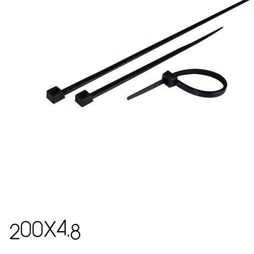 Δεματικά Καλωδίων 200X4.8 Λευκά ή Μαύρα Eurolamp