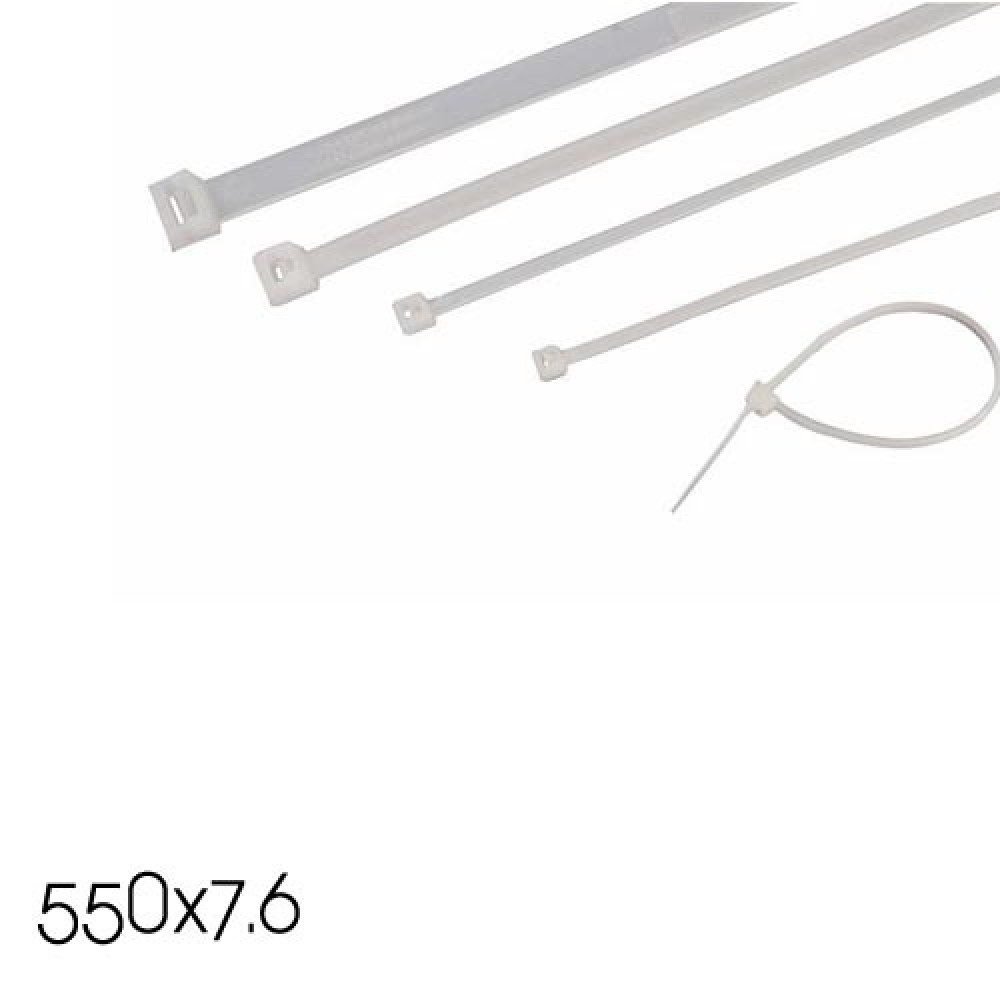 Δεματικά Καλωδίων 550X7.6 Λευκά ή Μαύρα Eurolamp