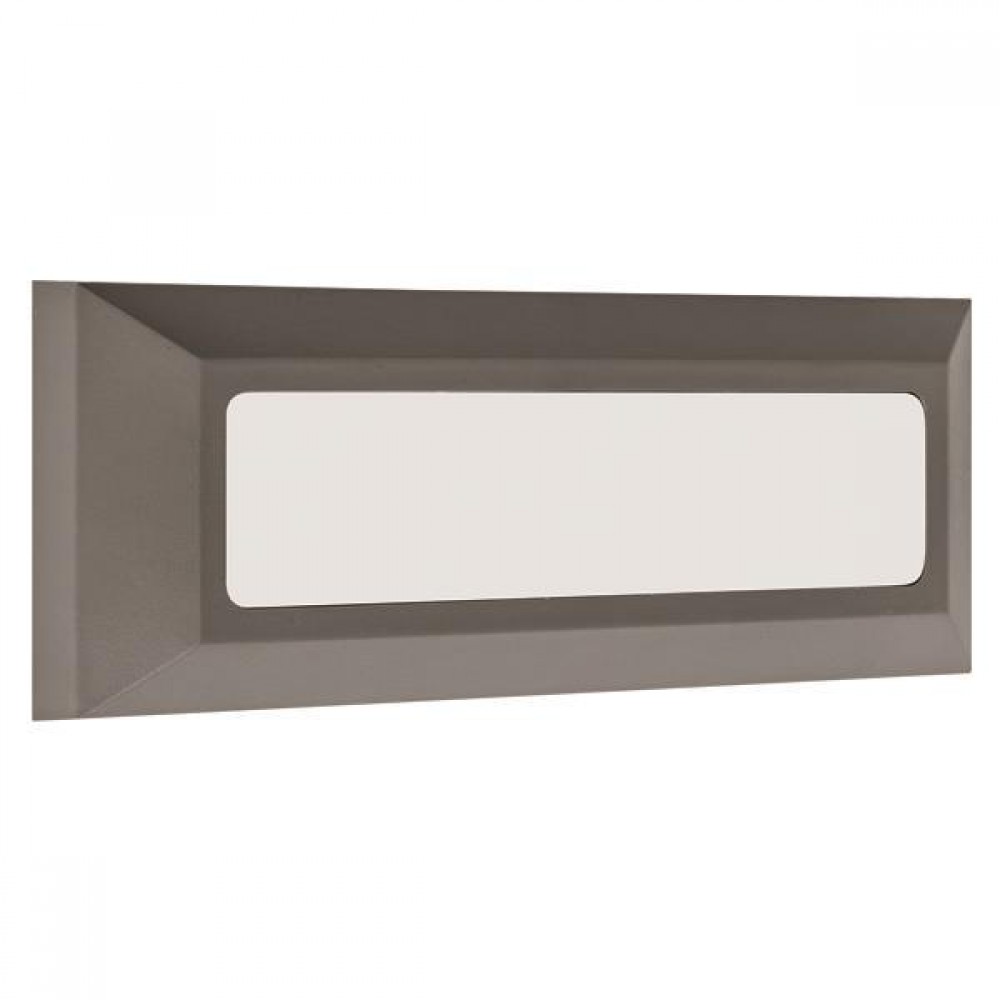 LED Φωτιστικό Τοίχου Slim Σε Γραφίτη 3W IP65 230V 230X80MM Eurolamp