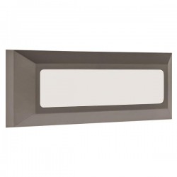 LED Φωτιστικό Τοίχου Slim Σε Γραφίτη 3W IP65 230V 230X80MM Eurolamp