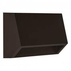 LED Φωτιστικό Τοίχου Slim 3W IP65 Σε Μαύρο 16x7cm Eurolamp