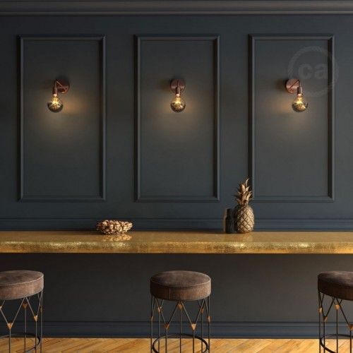 Σωληνάκι Προέκτασης Με Καμπύλη 14cm Μεταλλικό Χάλκινο - Creative Cables