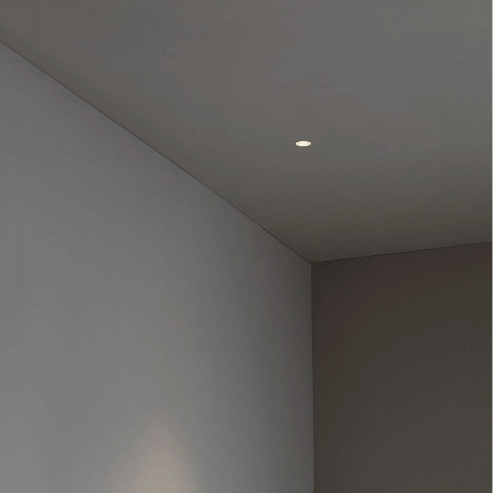 LED Χωνευτό Σποτ Στρογγυλό Μαύρο Trimless 5W FOX - FARO