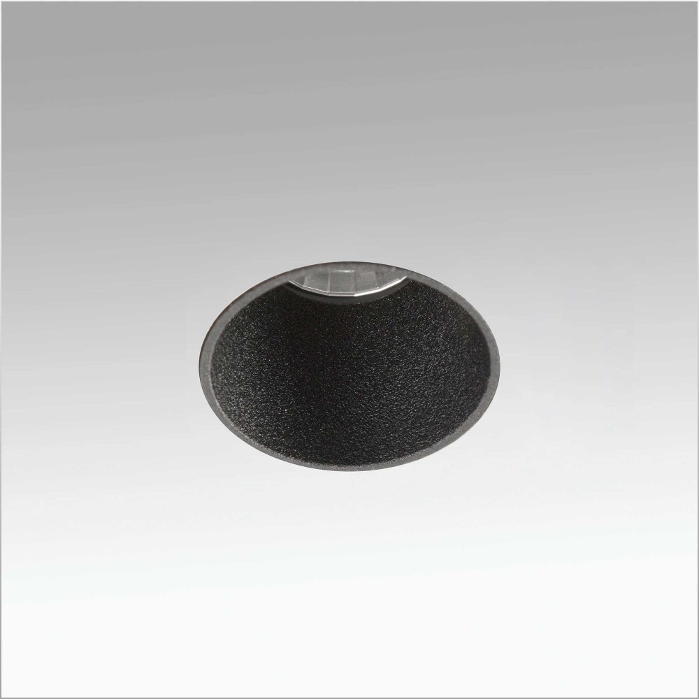 LED Χωνευτό Σποτ Στρογγυλό Μαύρο Trimless 5W FOX - FARO