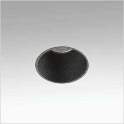 LED Χωνευτό Σποτ Στρογγυλό Μαύρο Trimless 5W FOX - FARO