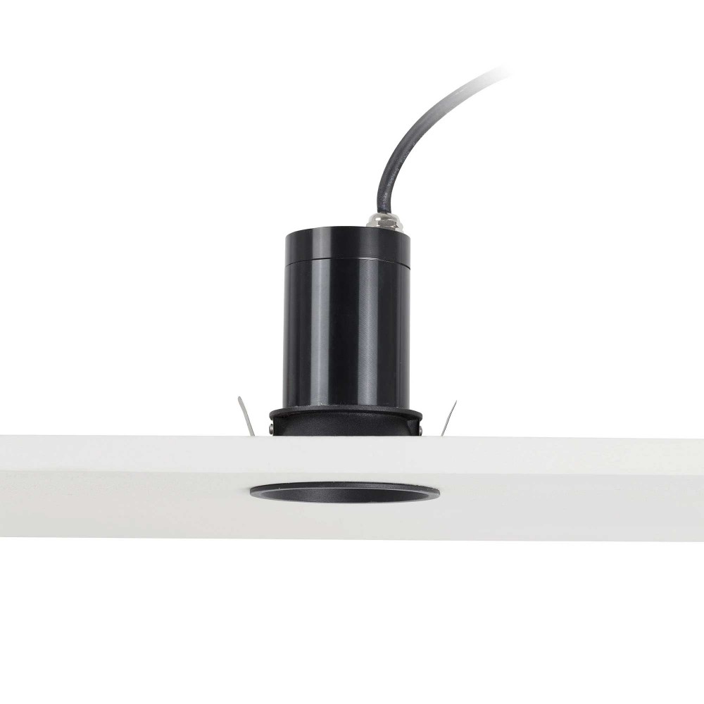 Χωνευτό Σποτ Μαύρο IP65 1xGU10 FRESH - FARO