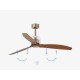 Ανεμιστήρας Με Ατσάλινο DC Μοτέρ Χρυσός Με Ξύλινα Φτερά SMART DECO FAN FARO