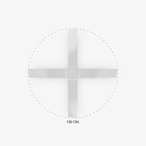 Ανεμιστήρας Με Ατσάλινο DC Μοτέρ Σε Λευκό Και ABS Λευκές Λεπίδες SMART TYPHOON FARO