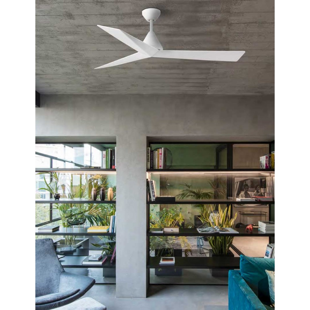 Ανεμιστήρας Οροφής Μεταλλικός Λευκός Με Τρεις Λεπίδες SMART Ø1320mm SAMOS - FARO