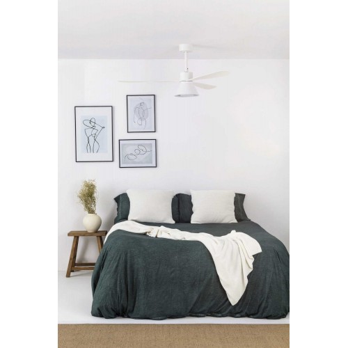 Ανεμιστήρας Με Ατσάλινο Μοτέρ Και Λεπίδες Από ABS Με LED CCT Φως 20W - Λευκός SMART AMELIA FARO