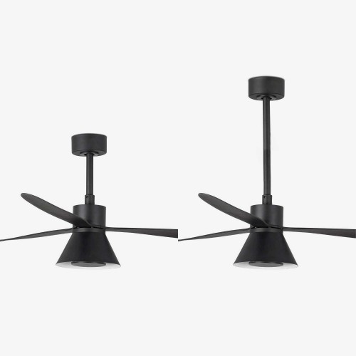 Ανεμιστήρας Με Ατσάλινο Μοτέρ Και Λεπίδες Από ABS Με LED CCT Φως 20W - Μαύρος SMART AMELIA FARO