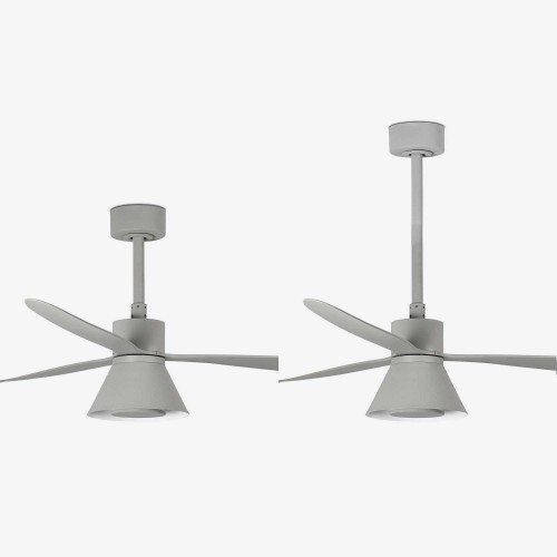 Ανεμιστήρας Με Ατσάλινο Μοτέρ Και Λεπίδες Από ABS Με LED CCT Φως 20W - Γκρι SMART AMELIA FARO