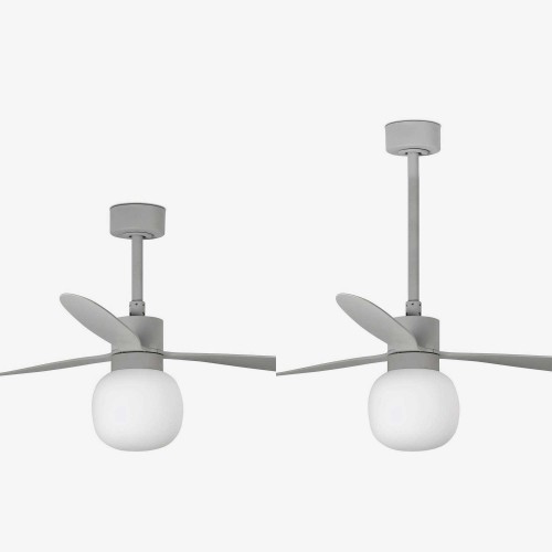 Ανεμιστήρας Με Ατσάλινο Μοτέρ Και Λεπίδες Από ABS Με LED Φως 20W - Γκρι AMELIA L BALL FARO