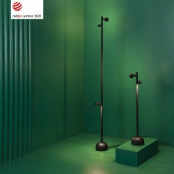 LED Φωτιστικό Εξωτερικού Χώρου Στήλος Μαύρος Portable Με Καλώδιο 1,8m - 180cm 21W IP65 BROT - FARO