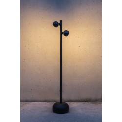 LED Φωτιστικό Εξωτερικού Χώρου Στήλος Μαύρος Portable Με Καλώδιο 1,8m 90cm 10W IP65 BROT - FARO