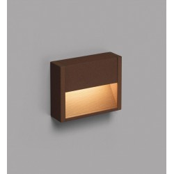 LED Απλίκα Εξωτερικού Χώρου Από Αλουμίνιο Σε Σκουριά 3W IP54 GRADA-1 FARO