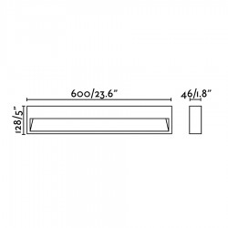 LED Απλίκα Εξωτερικού Χώρου Από Αλουμίνιο Σε Σκουριά ή Γκρι Χρώμα 12W IP54 GRADA-3 FARO