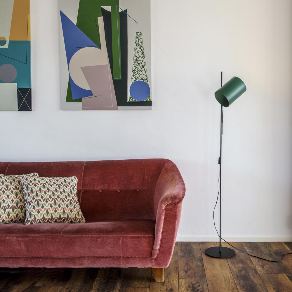 Φωτιστικό Δαπέδου Μεταλλικό Σε Πράσινο Χρώμα 1xE27 GUADALUPE FARO