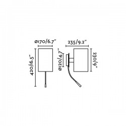 Επιτοίχιο Φωτιστικό Μεταλλικό Σε Μπεζ Χρώμα Και Led Φωτάκι 1xE27 - LED 1W GUADALUPE FARO