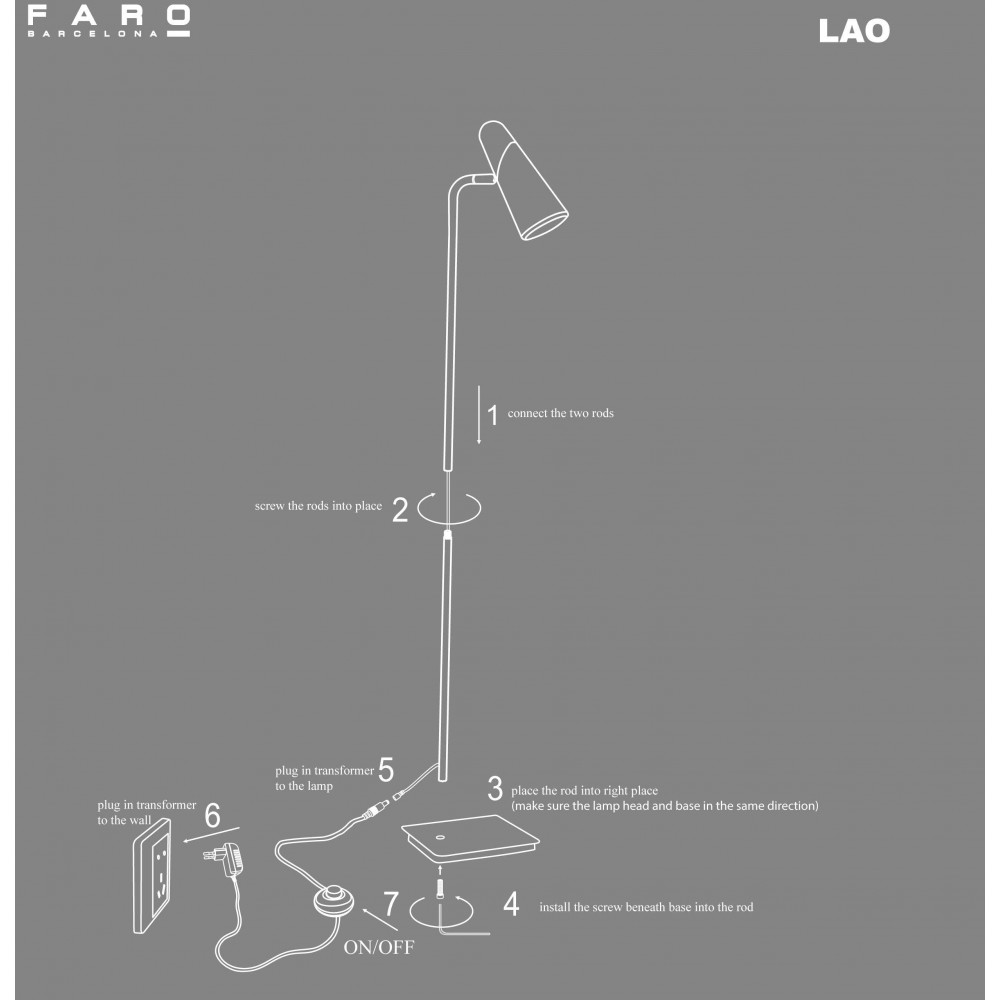 Φωτιστικό Δαπέδου Μεταλλικό Χρυσό Αντικέ Με Υφασμάτινο Καπέλο Σε Διάφορα Χρώματα 1xE27 REM - FARO - Τα φωτιστικά της συλλογής Rem της Faro Barcelona αποτελούνται από μέταλλο με νίκελ ματ ή χρυσό αντικέ φινίρισμα και υφασμάτινο αμπαζούρ καπέλο σε λευκή, μπ