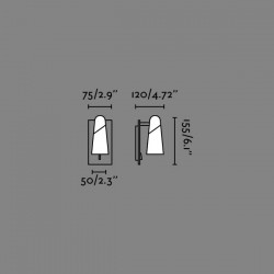 LED Επιτοιχό Φωτιστικό Μονόφωτο Σε Λευκό Χρώμα 4.5W LAO - FARO