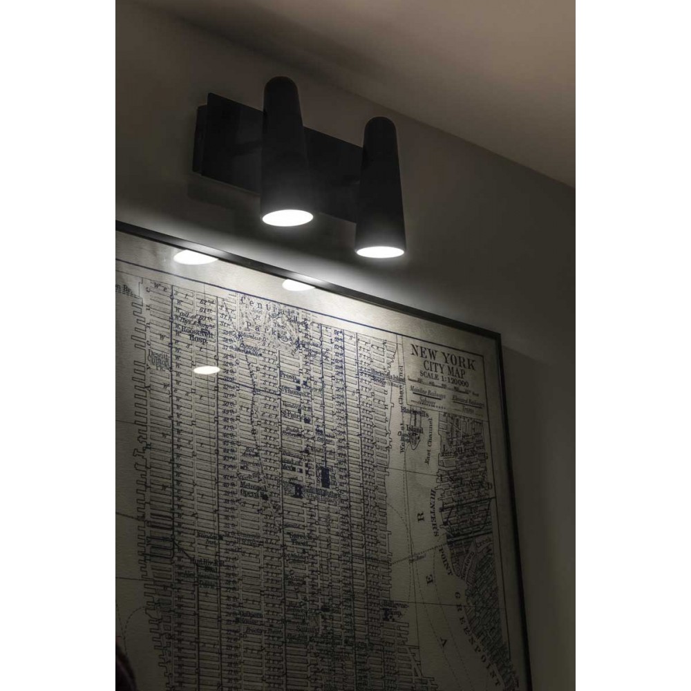 LED Επιτοιχό Φωτιστικό Δίφωτο Σε Λευκό Χρώμα 2x4.5W LAO - FARO