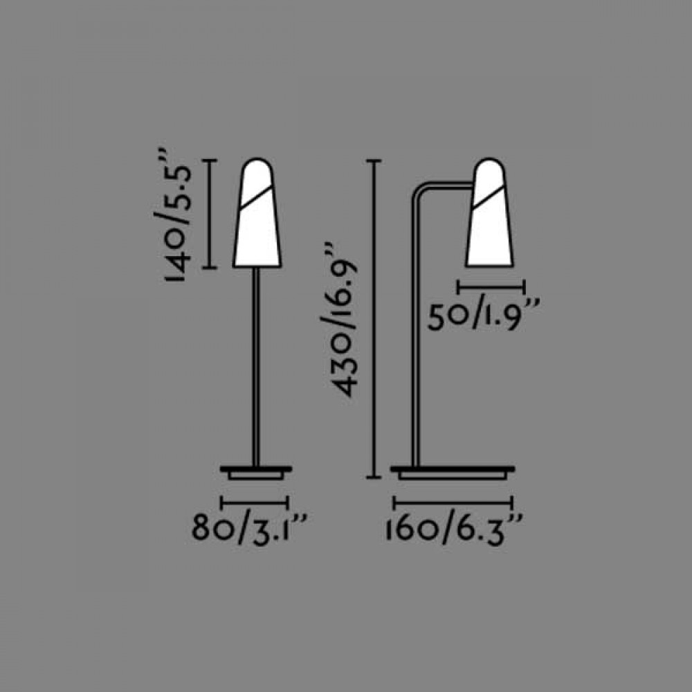 LED Επιτραπέζιο Φωτιστικό Σε Λευκό ή Μαύρο Χρώμα 4W LAO - FARO