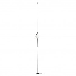 LE VITA Κρεμαστό / Δαπέδου Φωτιστικό Μαύρο Με Οπάλ Γυαλί - LED 6W FARO