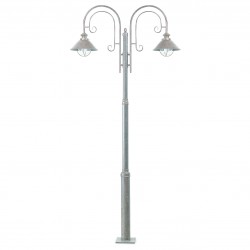 Κολώνα Μεταλλική Σε Καφέ Σκουριά Χρώμα 220cm IP33 2xE27 NÁUTICA - FARO