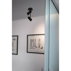 ORLEANS Σποτ Δίφωτο Σε Μαύρο Χρώμα 2xGU10 - FARO