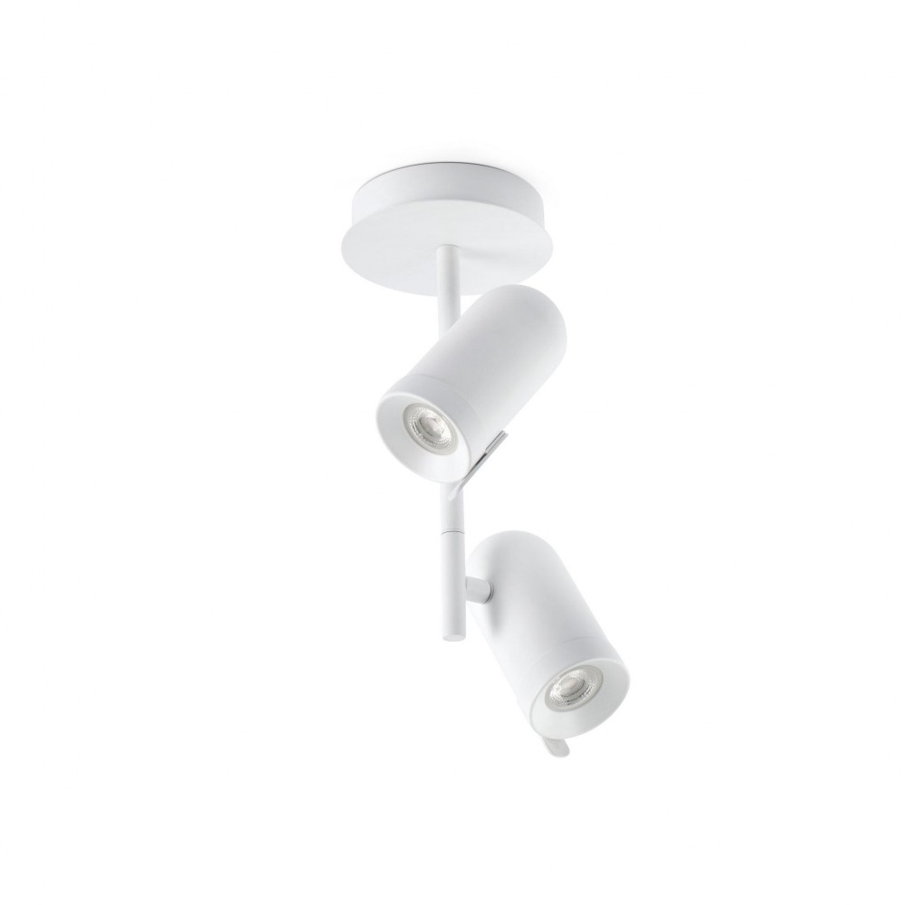 ORLEANS Σποτ Δίφωτο Σε Λευκό Χρώμα 2xGU10 - FARO