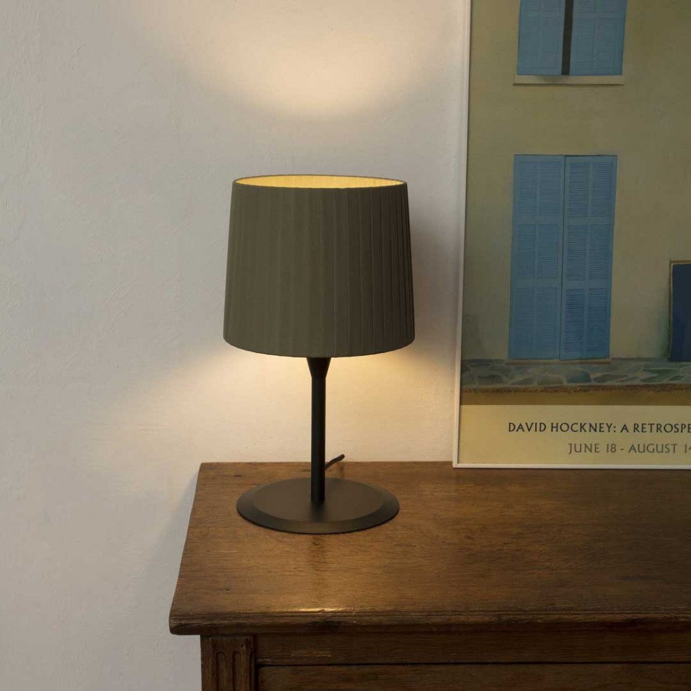 Πορτατίφ Μαύρο ή Λευκό Με Πράσινο Υφασμάτινο Καπέλο 1xE27 SAMBA FARO