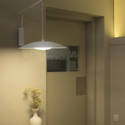 LED Επιτοίχιο Φωτιστικό Μεταλλικό Επεκτάσιμο Λευκό 20W SLIM - FARO