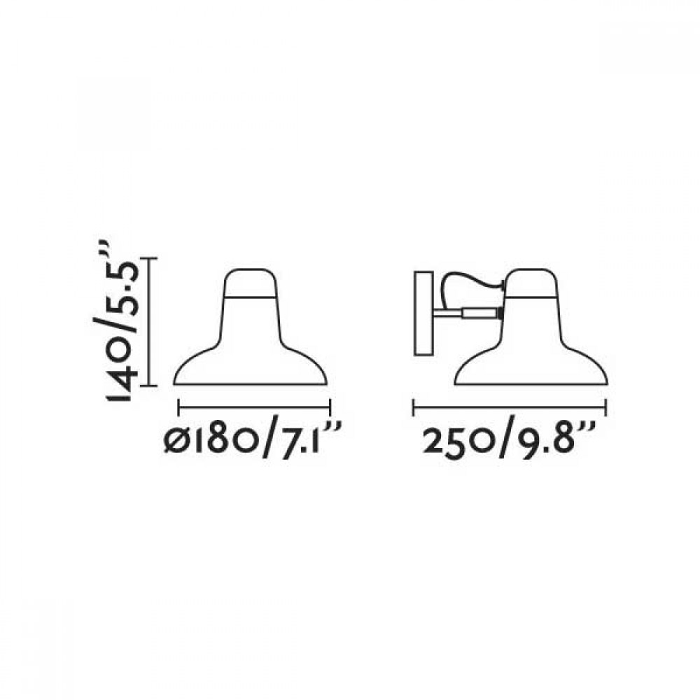 Φωτιστικό Τοίχου Μεταλλικό Σε Λευκό Χρώμα 1x E27 SNAP - FARO